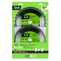 10" x 28 & 60 Teeth Framing Combo (2 Pc Multipack)  Saw Blade Recyclable Exchangeable